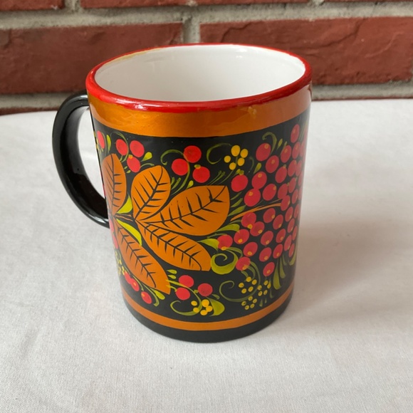 Folklore Hand Painted Folk Art Coffee Mug NWOT - Picture 5 of 11